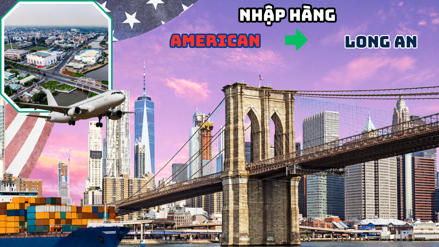 Nhập hàng từ Mỹ về Long An